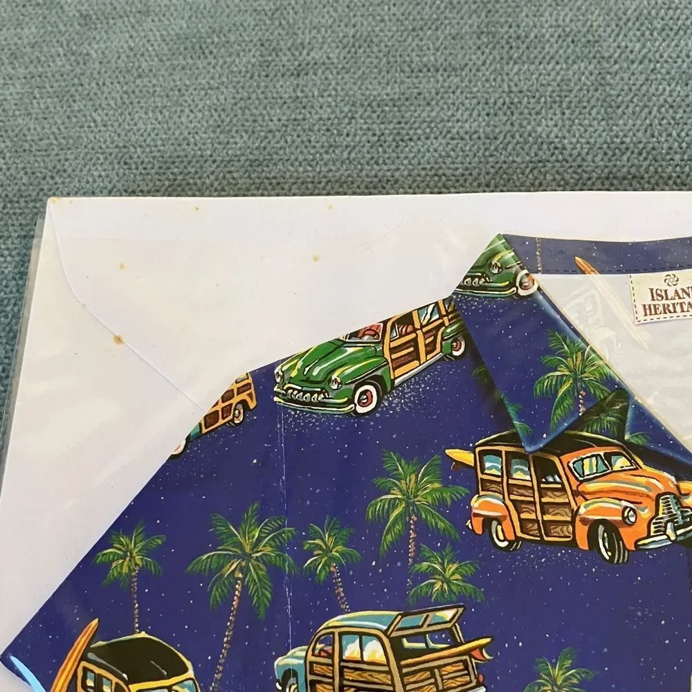 Hawaiian Shirt Stationery Card